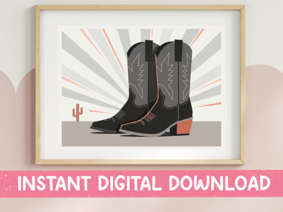 Black Cowboy Boots Desert Sunburst Embroidery Design Review