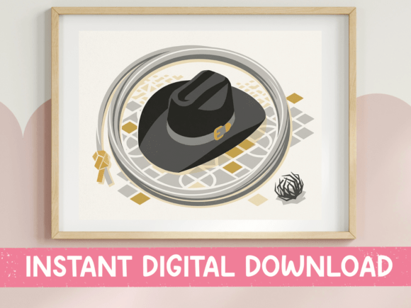 Black Cowboy Hat with Lasso Western Design Review