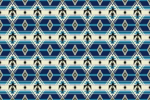 Blue Native American Southwest Embroidery Design Review