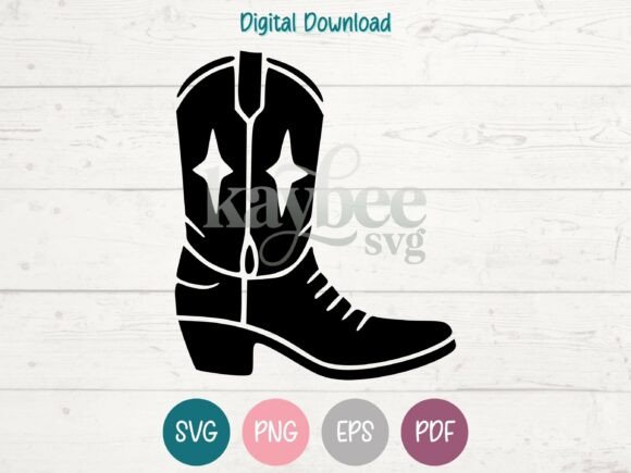 Cowboy Boot SVG PNG EPS PDF Design Review
