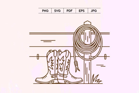 Cowboy Boots Lasso Fence SVG Review for Real Embroidery Projects