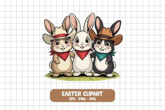 Cowboy Bunny Trio: A Western Easter Embroidery Design Review