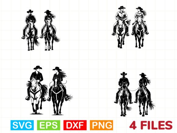 Cowboy Couple Riding Horse SVG: A Designer’s Honest Take