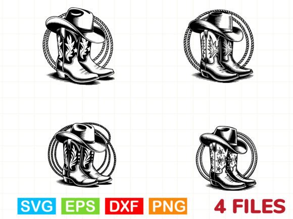Cowboy Hat Boots Rope SVG Review: A Wild-West Embroidery Design for Real Projects