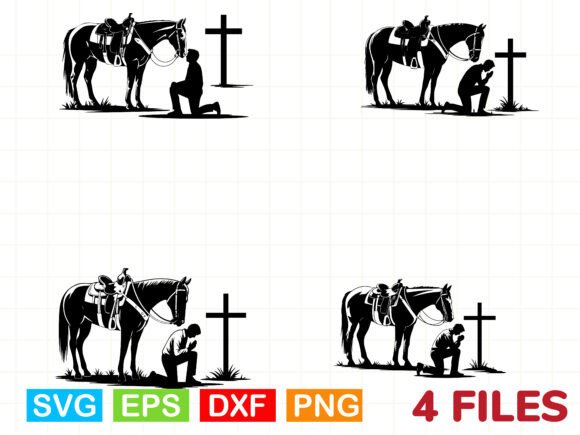 Cowboy Kneeling at Cross SVG Review for Real Projects