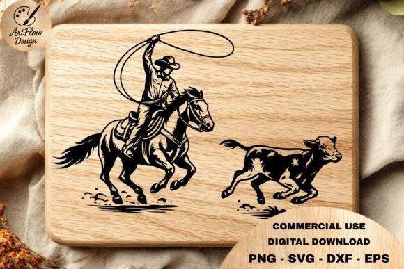 Cowboy Roping Cow SVG Review: Bold and Rustic for Real Projects