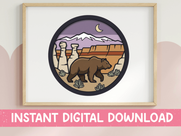 Desert Bear Canyon Round Badge Design Review