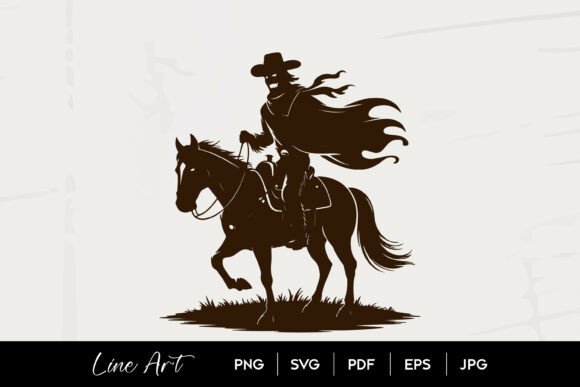 Ghost Cowboy Riding Horse Halloween Embroidery Design Review