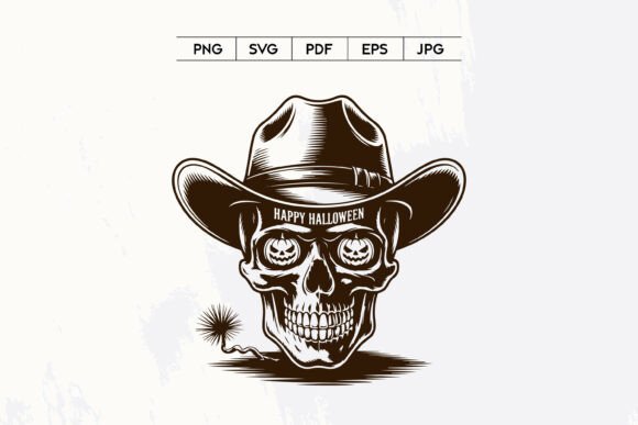 Halloween Cowboy Skull Pumpkin Eyes SVG Review for Real Projects
