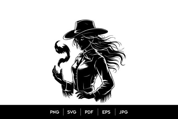 Mystic Cowgirl Shadow SVG: A Gothic Western Embroidery Design Review
