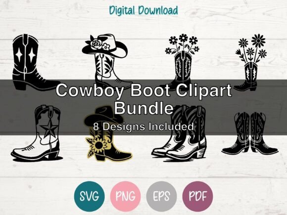 Reviewing the Cowboy Boot SVG Clipart Bundle for Real Projects