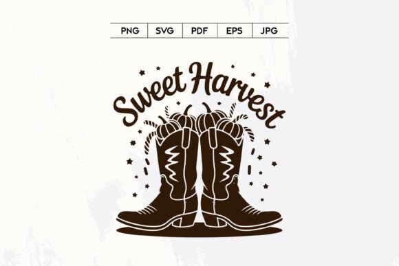 Sweet Harvest Cowboy Boots Pumpkin SVG Review for Real Embroidery Projects