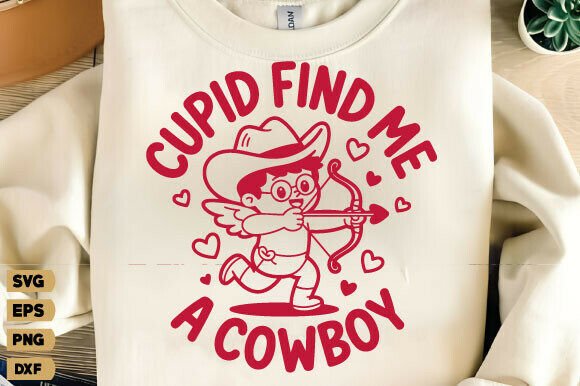 Valentine’s Day Svg, Cowboy PNG, Cupid: A Designer’s Perspective