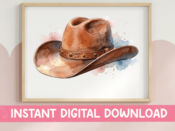 Watercolor Cowboy Hat Western Design Review