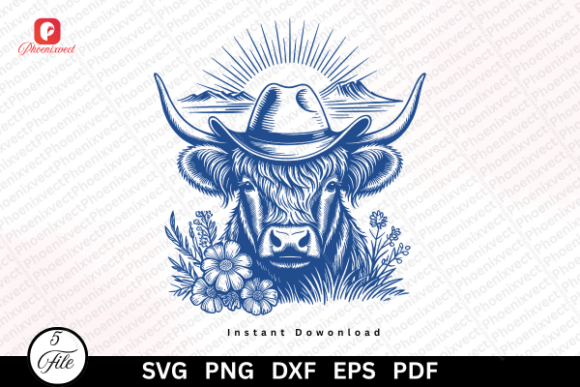 Western Sunset Cowboy Highland Cow SVG Review for Real Projects